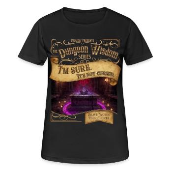 Ce n’est pas maudit - T-shirt respirant Femme - noir - Devant - AI Model Female 172 light (172cm)