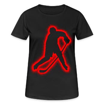 Hockey sur glace Joueur de hockey sur glace Gardien de but Hockey pour enfants - T-shirt respirant Femme - noir - Devant - AI Model Female 172 light (172cm)
