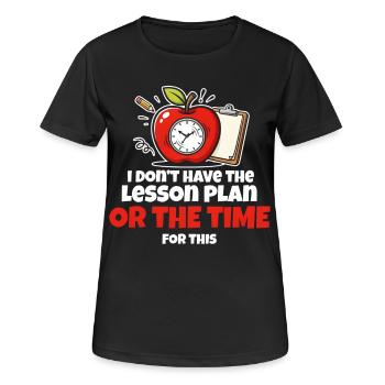 Meme de leçon de presse - T-shirt respirant Femme - noir - Devant - AI Model Female 172 light (172cm)