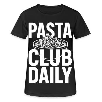 Pasta Club Daily for pasta fans - Women's Breathable T-Shirt - black - Front - AI Model Female 172 light (172cm)