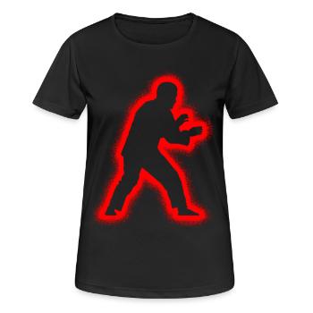 Judoka arts martiaux hommes Enfants Garçons Judo - T-shirt respirant Femme - noir - Devant - AI Model Female 172 light (172cm)