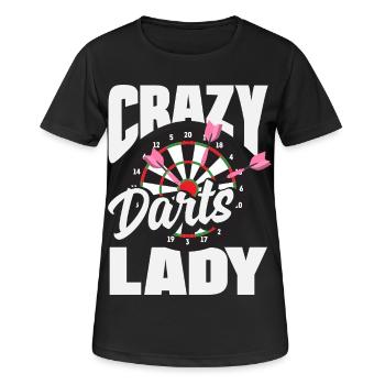 Fléchettes drôles Expressions Cadeaux de fléchettes - T-shirt respirant Femme - noir - Devant - AI Model Female 172 light (172cm)