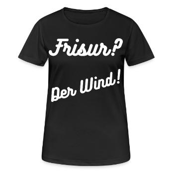 Heimatliebe Nord/coiffure ? - T-shirt respirant Femme - noir - Devant - AI Model Female 172 light (172cm)