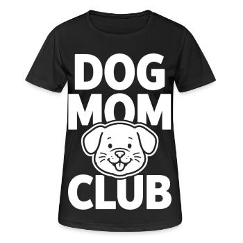 Club de mamans de chiens avec un chien mignon - T-shirt respirant Femme - noir - Devant - AI Model Female 172 light (172cm)