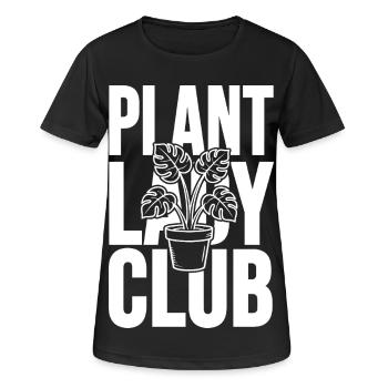 Club Plante Monstera - T-shirt respirant Femme - noir - Devant - AI Model Female 172 light (172cm)