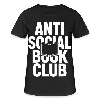 Anti Social Book Club - Women's Breathable T-Shirt - black - Front - AI Model Female 172 light (172cm)