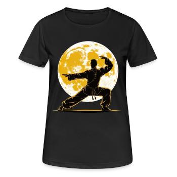 Méditation Zen du Tai Chi – Entraînement au Chi Qigong - T-shirt respirant Femme - noir - Devant - AI Model Female 172 light (172cm)