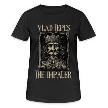 Vlad Tepes: Der Impaler - Frauen T-Shirt atmungsaktiv - Schwarz - Vorne - AI Model Female 172 light (172cm)