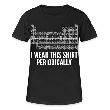 Periodensystem Chemie Humor Wissenschaft Geek - Frauen T-Shirt atmungsaktiv - Schwarz - Vorne - AI Model Female 172 light (172cm)
