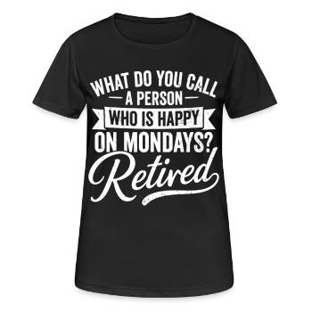 Retirement Plan Guitar - Frauen T-Shirt atmungsaktiv - Schwarz - Vorne - AI Model Female 172 light (172cm)