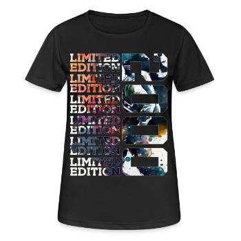 WELTRAUM 26 JAHRE 2000 ASTRONAUT 26. GEBURTSTAG - Frauen T-Shirt atmungsaktiv - Schwarz - Vorne - AI Model Female 172 light (172cm)