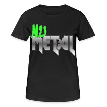 Nu Metal Green Fan Edition - Frauen T-Shirt atmungsaktiv - Schwarz - Vorne - AI Model Female 172 light (172cm)