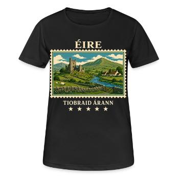 Irland Tipperary Vintage Reisemarke - Frauen T-Shirt atmungsaktiv - Schwarz - Vorne - AI Model Female 172 light (172cm)