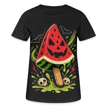 Halloween Summer Melon - Women's Breathable T-Shirt - black - Front - AI Model Female 172 light (172cm)
