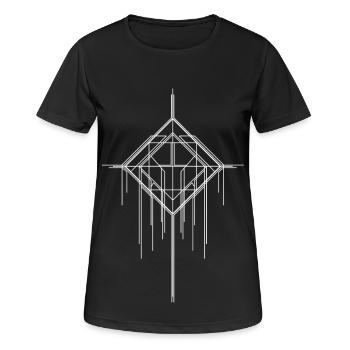 Ascendant Sigil - Frauen T-Shirt atmungsaktiv - Schwarz - Vorne - AI Model Female 172 light (172cm)