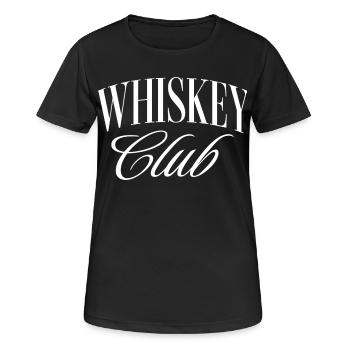 Club de whisky - T-shirt respirant Femme - noir - Devant - AI Model Female 172 light (172cm)