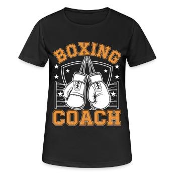 Boxing Coach - Frauen T-Shirt atmungsaktiv - Schwarz - Vorne - AI Model Female 172 light (172cm)
