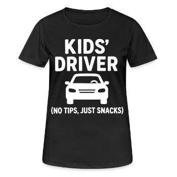 Mom Taxi - Kids Driver Mother's Day Gift - Women's Breathable T-Shirt - black - Front - AI Model Female 172 light (172cm)