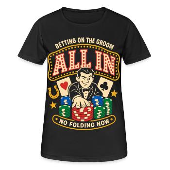 All In Poker and Casino - Women's Breathable T-Shirt - black - Front - AI Model Female 172 light (172cm)