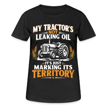 Lustiger Traktor Spruch Vintage Bauern mit Humor - Frauen T-Shirt atmungsaktiv - Schwarz - Vorne - AI Model Female 172 light (172cm)
