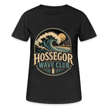 Hossegor Wave Club Surf - Frauen T-Shirt atmungsaktiv - Schwarz - Vorne - AI Model Female 172 light (172cm)