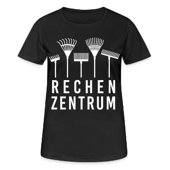 Rechenzentrum IT EDV Nerd Computer weiß - Frauen T-Shirt atmungsaktiv - Schwarz - Vorne - AI Model Female 172 light (172cm)