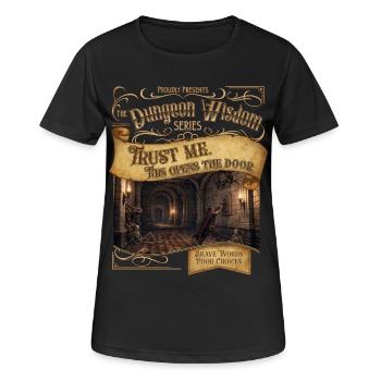 This Opens the Door - Women's Breathable T-Shirt - black - Front - AI Model Female 172 light (172cm)