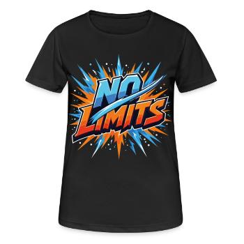 No Limits Dynamic Glow - Women's Breathable T-Shirt - black - Front - AI Model Female 172 light (172cm)