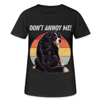 Nerv mich nicht, Berner - Frauen T-Shirt atmungsaktiv - Schwarz - Vorne - AI Model Female 172 light (172cm)
