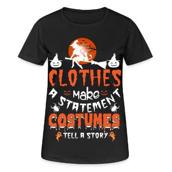 Clothes Statement Costumes Story Halloween Hexe - Frauen T-Shirt atmungsaktiv - Schwarz - Vorne - AI Model Female 172 light (172cm)