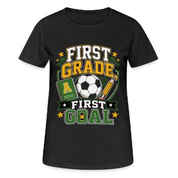 Inscriptions scolaires au football - T-shirt respirant Femme - noir - Devant - AI Model Female 172 light (172cm)