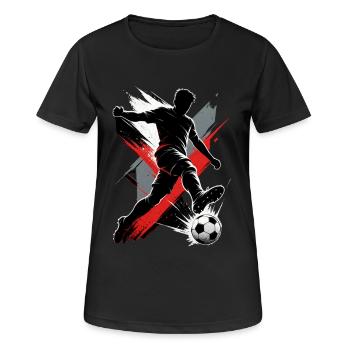 Soccer Players - Women's Breathable T-Shirt - black - Front - AI Model Female 172 light (172cm)