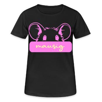 Souris mignonne - T-shirt respirant Femme - noir - Devant - AI Model Female 172 light (172cm)