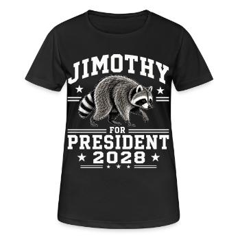 Jimothy as President 2028 - Women's Breathable T-Shirt - black - Front - AI Model Female 172 light (172cm)