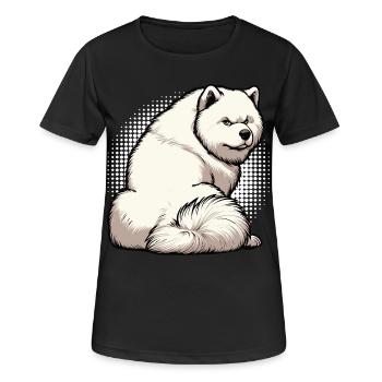 Samoyed Samoyed Owner Samoyed Lovers - Women's Breathable T-Shirt - black - Front - AI Model Female 172 light (172cm)