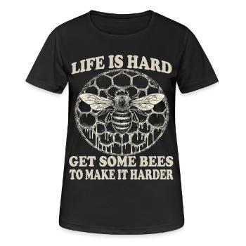 Fournitures d’apiculture Accessoires apiculteurs Abeilles Fan - T-shirt respirant Femme - noir - Devant - AI Model Female 172 light (172cm)