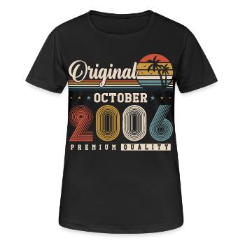 Original 2006 – 20th Anniversary Vintage Retro - Women's Breathable T-Shirt - black - Front - AI Model Female 172 light (172cm)