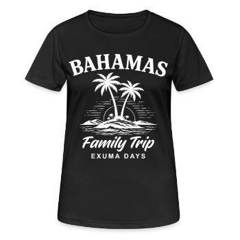 Journées de voyage familial aux Bahamas - T-shirt respirant Femme - noir - Devant - AI Model Female 172 light (172cm)