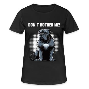 Ne me dérange pas Cane Cane Cane Corsos Corsos Porte-cours - T-shirt respirant Femme - noir - Devant - AI Model Female 172 light (172cm)