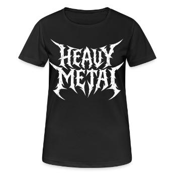 Heavy Metal Lettering - Women's Breathable T-Shirt - black - Front - AI Model Female 172 light (172cm)