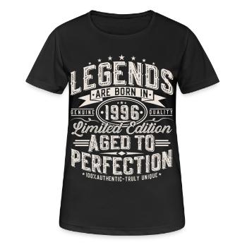 1996 Vintage Birthday Vintage Retro Gift - Women's Breathable T-Shirt - black - Front - AI Model Female 172 light (172cm)