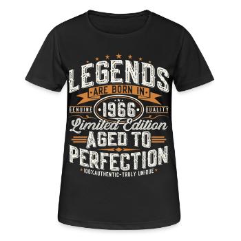 1966 Vintage Vintage Birthday Gift Retro - Women's Breathable T-Shirt - black - Front - AI Model Female 172 light (172cm)