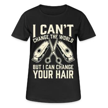 I can change your hair - Women's Breathable T-Shirt - black - Front - AI Model Female 172 light (172cm)