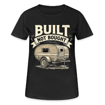 Built Not Bought Camper - Women's Breathable T-Shirt - black - Front - AI Model Female 172 light (172cm)