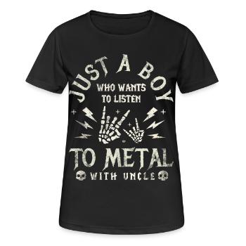Metal Baby Boy With Uncle Rock Baby - Women's Breathable T-Shirt - black - Front - AI Model Female 172 light (172cm)