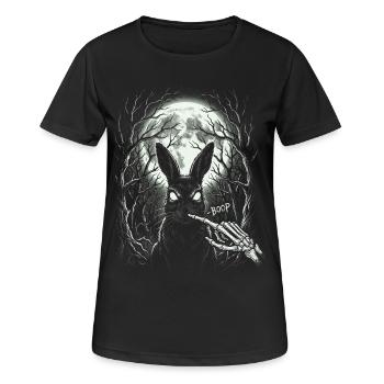 Skeleton Boop Creepy Cute Bunny Goth - Women's Breathable T-Shirt - black - Front - AI Model Female 172 light (172cm)