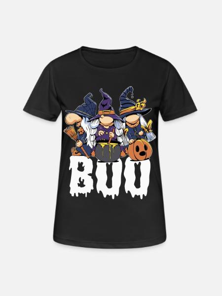Halloween Partnerlook Halloweenparty Partneroutfit - Frauen T-Shirt atmungsaktiv - Schwarz