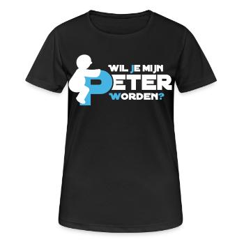 Verspielte Figur Typografie - Frauen T-Shirt atmungsaktiv - Schwarz - Vorne - AI Model Female 172 light (172cm)