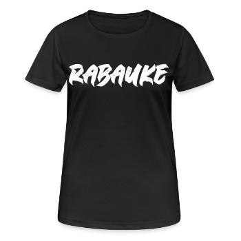 Rabauke - Frauen T-Shirt atmungsaktiv - Schwarz - Vorne - AI Model Female 172 light (172cm)