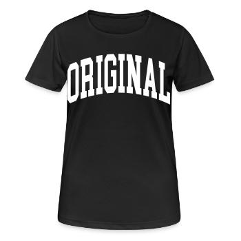 Original - Women's Breathable T-Shirt - black - Front - AI Model Female 172 light (172cm)